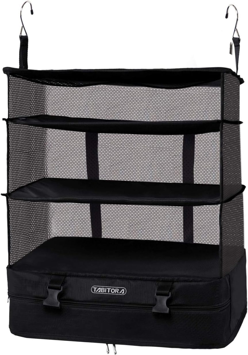 Portable Hanging Travel Shelves Bag Packing Cube Organizer Suitcase Storage Large Capacity